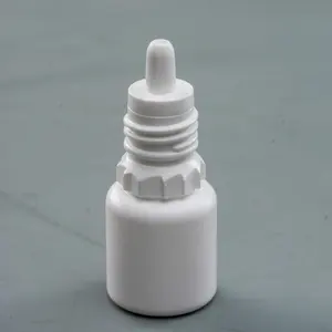 Flacone per spremere medico con contagocce rotondo da 5ml con contenitore per gli occhi in plastica a buon mercato con coperchio a vite a prova di bambino