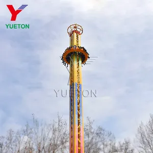 China Lieferant Nervenkitzel Fahrten Erwachsene Karneval Vergnügung spark Rotary Flying Drop Tower Ride