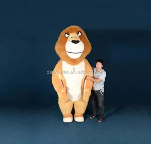 Phim Madagascar Plush Inflatable Sư Tử Đi Bộ Trang Phục Cho Người Lớn