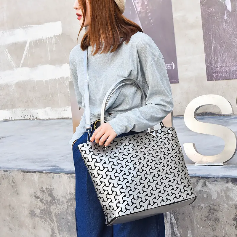 Geldbörse New Super Large Kapazität Einkaufstasche Mode Japan Marke geometrische Damen Umhängetasche