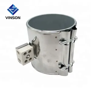 12 v thép không gỉ điện mica cách điện vòi phun ban nhạc đùn thùng nóng với kẹp