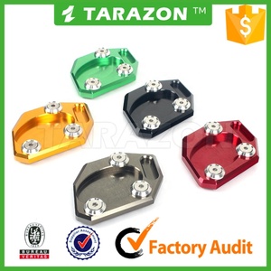 CNC pièces de rechange en aluminium anodisé <span class=keywords><strong>moto</strong></span> <span class=keywords><strong>béquille</strong></span> latérale pad plaque - Product Image 6
