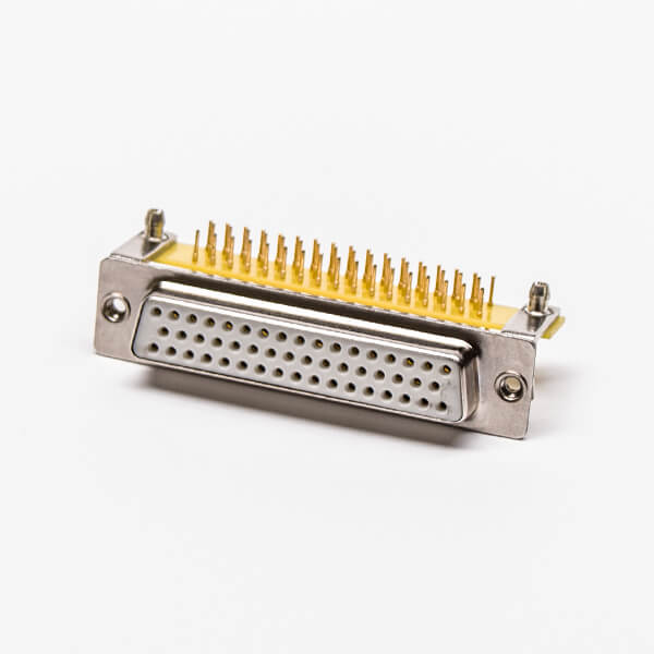 Правый угол Женский 50 Pin D Sub коаксиальный разъем