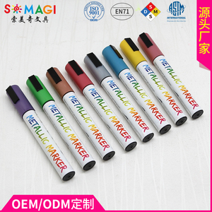 Usine fabricant Liquide Tableau Marqueur 6mm Effacer Liquide Surligneur couleur peinture stylo Double Pointe écrire sur La - Product Image 3