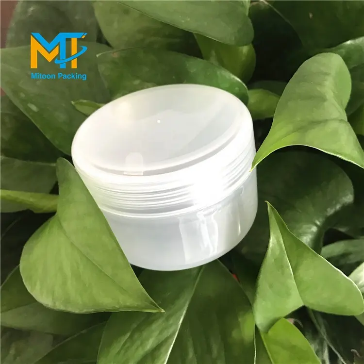 Hot Sale empty 100g clear PP plastic cream jar hair mask Portable outfit