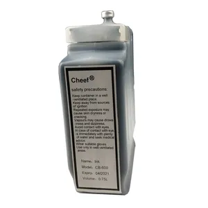 De pequeño carácter CF-7500 cij consumibles de impresora de inyección de tinta 0.75L tinta negra CB-600