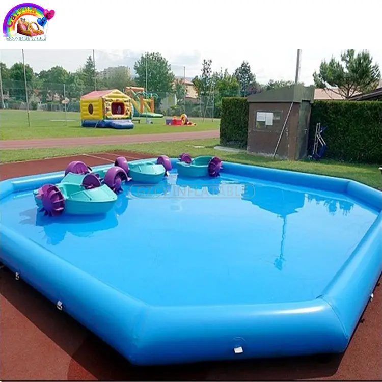 Hot sale commercial floating inflatable boat swimming pool