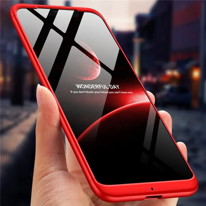 360 Degree Full Coverage Hybrid 3 In 1 Matte Hard PC Cell Phone Case für Xiaomi Poco F1 für Pocophone F1 Back Cover