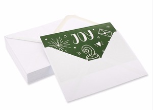 Cartes De Voeux de noël En Vrac Boîte Ensemble-Assorties Hiver Vacances De Noël Cartes De Voeux dans 6 Illustré Doodle Dessins - Product Image 3