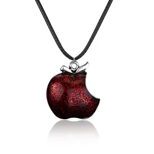 Movie Once Upon a Time Regina Mills Red Apple Crystal Pendants & Necklace Charm Necklace Collar Women Accesorios Mujer statement