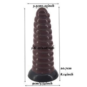 FAAK G111 Stimulative शंख आकार गुदा प्लग मालिश सेक्स खिलौना वयस्क पशु dildo पशु आकार dildo बट प्लग गुदा खिलौने - Product Image 3