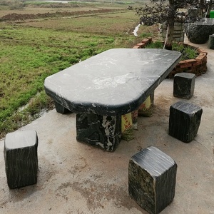 Vente chaude Ensemble de <span class=keywords><strong>table</strong></span> et de bancs <span class=keywords><strong>en</strong></span> <span class=keywords><strong>pierre</strong></span> de jade naturelle de conception moderne personnalisée <span class=keywords><strong>pour</strong></span> l'extérieur et les restaurants à vendre - Product Image 6