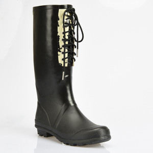 Commercio all'ingrosso scarpe da pioggia nere da donna da caccia personalizzabili impermeabili e antiscivolo con tacco alto <span class=keywords><strong>stivali</strong></span> da donna - Product Image 2