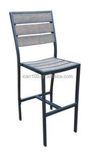 Moderne Teakholz-<span class=keywords><strong>M</strong></span>öbel gebürsteter stapelbarer Barhocker aus Aluminium - Product Image 3