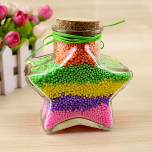 Barato de la fábrica de caramelo dulce frasco de vidrio de estrella de <span class=keywords><strong>cinco</strong></span> puntas en forma - Product Image 4
