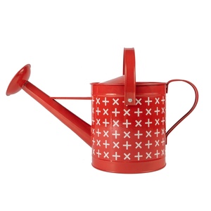 Vườn Trang Trí Thép Mạ Kẽm Bột Cổ Điển Coatedn Flower Pot Giá Rẻ Cây Kim Loại Tưới Nước Có Thể - Product Image 4