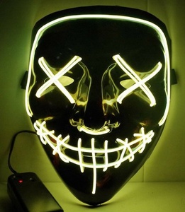 Éclairer LED <span class=keywords><strong>La</strong></span> <span class=keywords><strong>Purge</strong></span> Masques Festival Halloween Cosplay Costume Fournitures Masques De Fête - Product Image 1