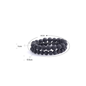 Hommes Perles Bracelet <span class=keywords><strong>Chakra</strong></span> Pierre De Lave Pierre Perles Bracelet Bijoux - Product Image 6