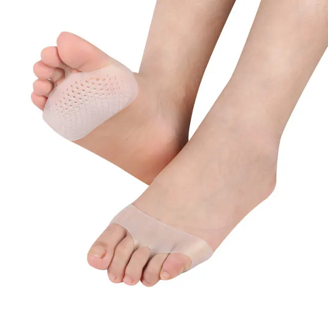 Melent silikon ayak pedleri kadınlar ve erkekler için yumuşak jel Metatarsal yastıkları ayak ağrısı kabartma ön ayak topu ayakkabı tabanlığı
