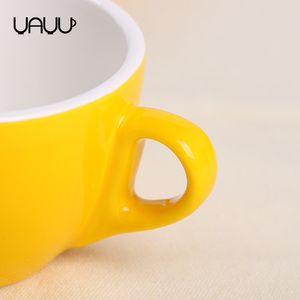 Venta caliente de la buena calidad de color brillante taza de café de porcelana y platillo para <span class=keywords><strong>restaurante</strong></span> - Product Image 3