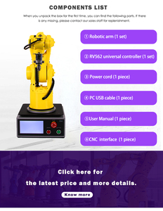 Anno <span class=keywords><strong>Robot</strong></span> <span class=keywords><strong>6</strong></span> <span class=keywords><strong>Axes</strong></span> Arduino Robotique <span class=keywords><strong>Bras</strong></span> Manipulateur - Product Image 4