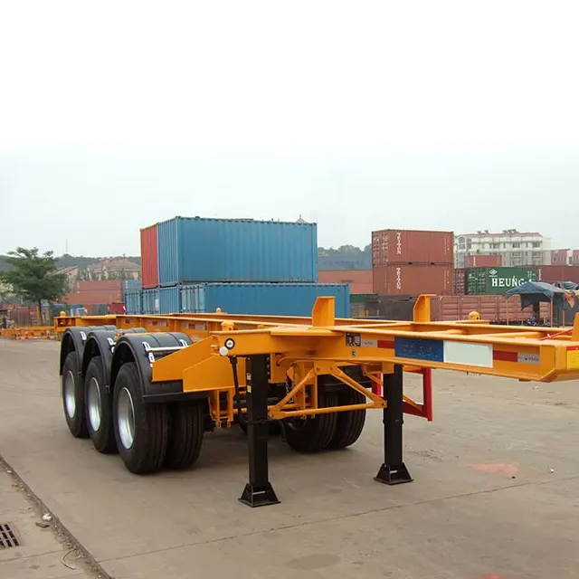 20ft Container Khung Gầm Container Bán Trailer Tanker Khung Gầm