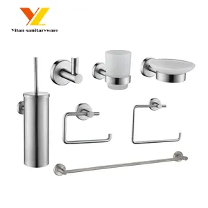 Nickel Brush Bathroom Accessories Modern Design Brush Nickel Bathroom Accessories Stainless Steel