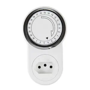 TB-63A Brazil 24 Hours Programmable Manual Mechanical Timer Plug Sockets Switches for Home Appliance 220V/10A