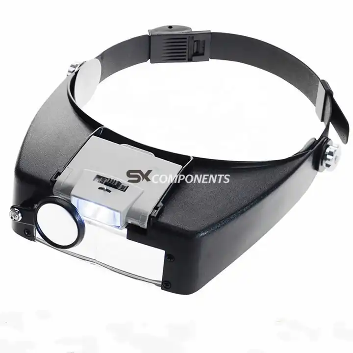Headband Magnifier With Lights