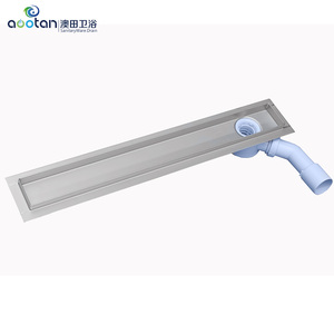 Drain linéaire de sol <span class=keywords><strong>pour</strong></span> <span class=keywords><strong>douche</strong></span> en acier inoxydable 304, OEM ODM, poli ou brossé, avec grille de sol en <span class=keywords><strong>plastique</strong></span>, CE ISO 9001, divers modèles - Product Image 6