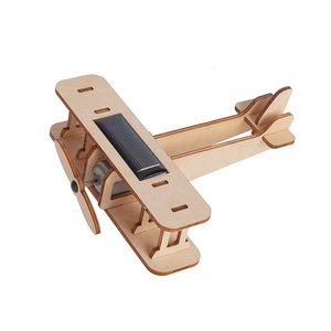 Holz spielzeug Kinder pädagogische Solar flugzeug Spielzeug - Product Image 2