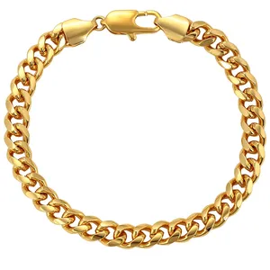 Pulseira 76305 Xuping Alloy Gold Plated Chain Bracelet Feminina Pulseira De Ouro 24k
