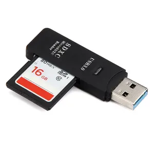 USB 3.0 Leitor de Cartão para SD / TF / XC Micro cartões suporte 100 M/s DJ2 Win XP win 10 mac os ou superior versões