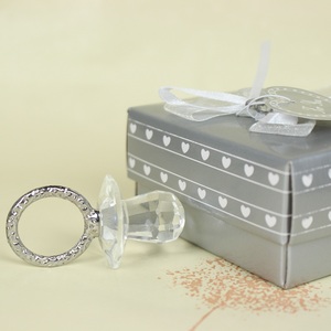 Ciuccio per Neonati in <span class=keywords><strong>Cristallo</strong></span> Fatto a Mano, Vendita Calda, per Bomboniere Battesimo e Regali per Baby Shower - Product Image 6