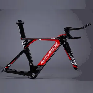 الصين دراجة إطارات من ألياف الكربون tt الدراجة تشمل الإطار + شوكة + seatpost + سماعة + + الجذعية المقود