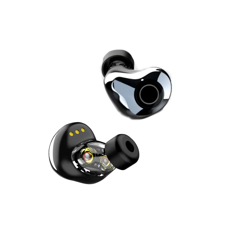 2019 novo Dual Speaker Driver Verdadeiro Sem Fio Bluetooth fone de ouvido fones de ouvido com QCC3020 TWS chipset