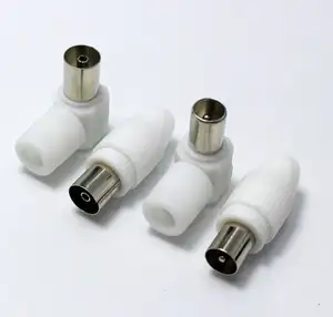 TV pal IEC connector 9.5mm pal connector right angle plug