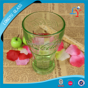 Personnalisé en relief <span class=keywords><strong>coca</strong></span> <span class=keywords><strong>cola</strong></span> 400 ml couleur potable thé en vrac ensemble de coupe en verre - Product Image 2