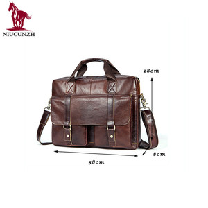 2018 última elegante café de cuero Real de los hombres mensajero bolso Crossbody bolsa maletín Turquía bolsos al por mayor - Product Image 4