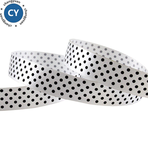 De seda <span class=keywords><strong>chino</strong></span> de Gimnasia Rítmica danza cinta de 1,5 cm impreso blanco y negro patrón de punto de cinta de satén - Product Image 3