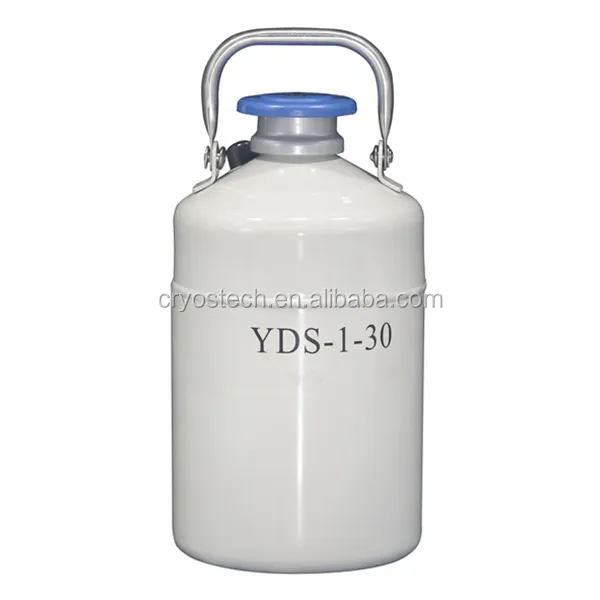 YDS-1-30 1 Liter Thermos Liquid Nitrogen Dewar Flask Portable Small Capacity Semen Tank