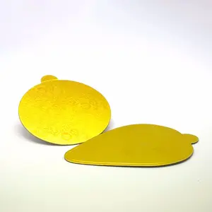Quảng châu mini giấy bánh hội đồng quản trị với lá vàng thẻ trống cho tiramisu