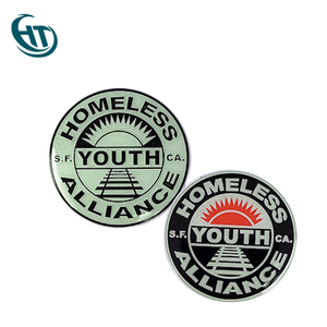 Un círculo puede grabado como regalos personalizados esmalte solapa Pin - Product Image 6