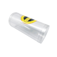 Nouvelle boîte EN PVC transparent logo personnalisé acétate tube à bonbons