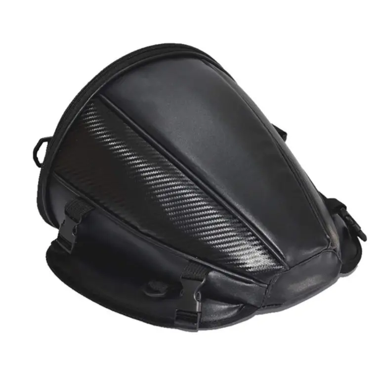 Motorrad Schwanz PU Leder Multifunktionale Wasserdichte Sport Sitzlehne Werkzeug Tasche Gepäck Tragen Tasche Tank tasche