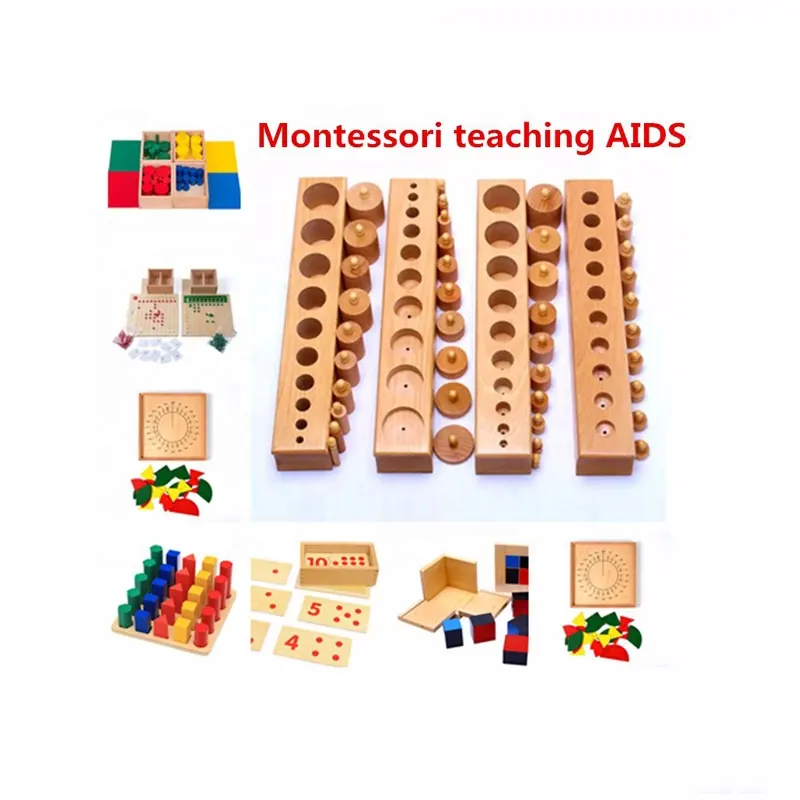 Kleuterschool Montessori Materialen Set Leermiddelen Houten Educatief Speelgoed
