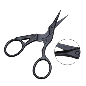 Pequenos tipo guindaste, artesanato preto vintage, tesoura de bordado - Product Image 3