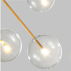 <span class=keywords><strong>Lampadario</strong></span> a Sfera, Lampada Sospesa Rotonda in Vetro per Hotel, Sala da Pranzo, Soggiorno, <span class=keywords><strong>Lampadario</strong></span> Decorativo a Bolle di Vetro LED Moderno - Product Image 6