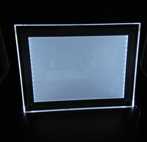 Tùy chỉnh Acrylic LED ánh sáng đơn chủ hiển thị đứng Tabletop Rack hiển thị - Product Image 5