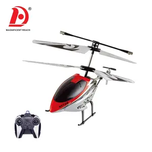 华大2023新产品2CH金属3.7v RC遥控玩具直升机机身，带电池和灯
